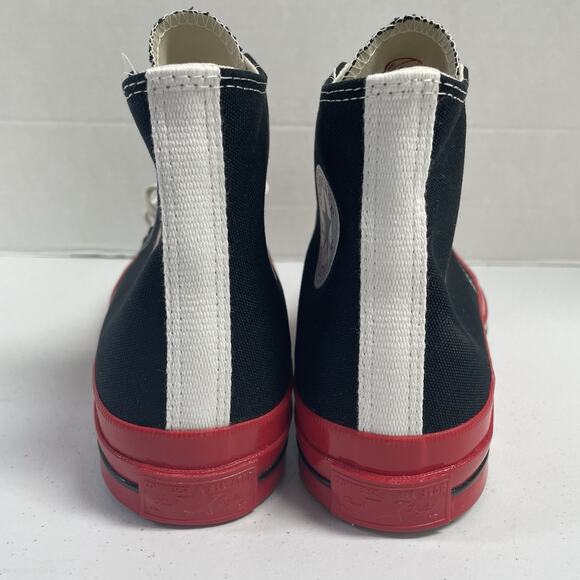 Converse Chuck 70 High Comme des Garcons Play Black Red A01793C Size 8 Men Shoe main image 6